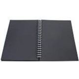 FOUR Siyah Yapraklı Defter 17X24 40 Yaprak Side - Karışık-Çok Renkli - Standart