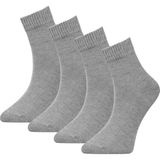 Four Solos FourSolos Kadın İz Yapmayan Bambu Çorap – Nefes Alabilir, Yumuşak, 4’lü Set - Gri - 36 - 40
