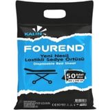 Fourend Yeni Nesil Kalın Lastikli Sedye Örtüsü 50'li Paket - 80x220