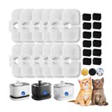 FOURHARVEST Kedi Su Çeşmesi Filtresi, Pet Çeşmesi için 12 paket Pet Çeşmesi Filtresi Değiştirme, Su Çeşmesi Filtreleri Değiştirmeleri Petlibro Dockstream Kedi Su Çeşmesi PLWF005/PLWF115/PLWF105 için uygundur