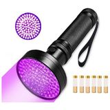 Fourseason 100 LED li Uv Fener Mor Işık Sah. Para Bak-Teri Ultraviyole Dedektör + 6 Pil