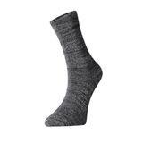 FOURSOLOS Unisex, 2'li Set Pamuklu Rahat Kalın Kışlık Soket Bot Çorabı, Siyah Melanj 38-44