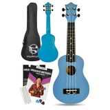 Fourtune Loki SP-21BL Soprano Mavi Ukulele Seti (Başlangıç Seviye) (Mavi)