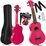 Fourtune Nova UKS-21DPK Soprano Pembe Ukulele Seti - Mat Pembe