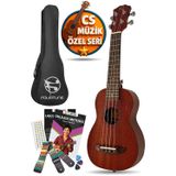 Fourtune Raya UKS-21MN Soprano Ukulele Maun Hakiki Ağaç (ÖZEL SERİ)