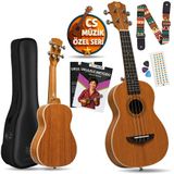 Fourtune Sydra UKC-23M Concert Ukulele Maun Ağacı Profesyonel Ukulele Seti