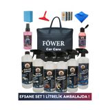 föwer 15'li Oto Bakım Seti 1000 ML Çantalı Full Araba Yıkama Seti Araç Efsane Temizlik Seti