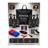 föwer 18'li Oto Bakım Seti Çantalı Kuzu Postu Yıkama Eldivenli Full Araba Yıkama Seti Araç Efsane Temizlik Seti Premium Quality