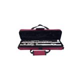 Fox 110s E-machine Silver Plated Italyan Pad Yanflüt taşıma Çantası+temizleme Çubuğu+temizlik Bezi