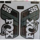 Fox 36 Bisiklet Maşa Etiketi, Kask Sticker Seti, Çıkartma Etiketi Beyaz Gri