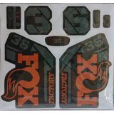 Fox 36 Bisiklet Maşa Etiketi, Kask Sticker Seti, Çıkartma Etiketi Turuncu