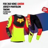 Fox Sarı Kırmızı Çocuk Jersey Pantolon Takımı - XL