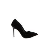 Fox Shoes 8922151902 Siyah Süet Topuklu Ayakkabı