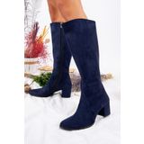 Fox Shoes A654252702 Lacivert Kadın Çizme