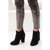 Fox Shoes A922640802 Siyah Süet Kadın Bot