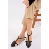 Fox Shoes B726881809 Siyah Ten Kadın Babet