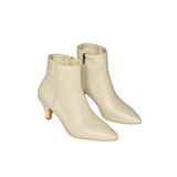 fox SHOES Bej Alçak Topuklu Kadın Bot, Bej-Suni Deri, 40