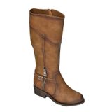 Fox Shoes C674270109 Vizon Suni Deri Günlük Kadın Çizme