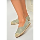 Fox Shoes D280250017 Gri Hasır Günlük Kadın Ayakkabı