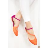 Fox Shoes D726016902 Turuncu Kadın Babet