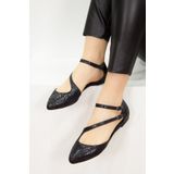Fox Shoes D726016907 Siyah Kadın Babet