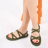 Fox Shoes H596011704 Haki Kadın Sandalet