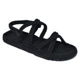 Fox Shoes H596011704 Siyah Kadın Sandalet