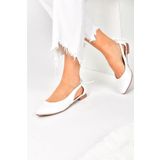 Fox Shoes H726324009 Beyaz Kadın Babet