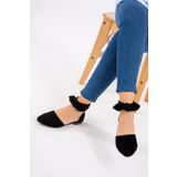 Fox Shoes H726761502 Siyah Kadın Babet