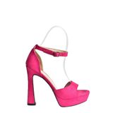 Fox Shoes K404580102 39 Fuşya Süet Kadın Topuklu Ayakkabı
