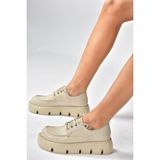 Fox Shoes Kalınnlı Günlük Kadın Ayakkabı - Bej