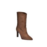 fox SHOES L404891302 Kahverengi Süet İnce Topuklu Kadın Bot, Kahverengi-Süet, 38