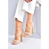 Fox Shoes M348072209 Ten Kalın Topuklu Kadın Ayakkabı