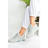 Fox Shoes M702006204 Gri Triko Kumaş Kadın Spor Ayakkabı