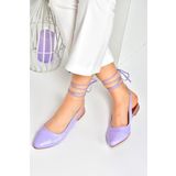 Fox Shoes M726890209 Lila Bilek Bağlamalı Kadın Babet