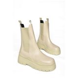 fox SHOES N280420009 Ten Kalın Tabanlı Kadın Bot, Ten-Suni Deri, 36