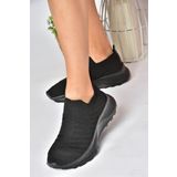 Fox Shoes P239503304 Siyah Triko Kumaş Kadın Spor Ayakkabı Sneakers