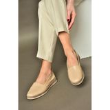 Fox Shoes P555002503 Bej Hakiki Deri Günlük Kadın Ayakkabı