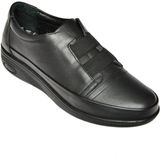 Fox Shoes P555070103 Siyah Deri Comfort Ortopedik Taban Kadın Ayakkabı