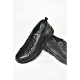 Fox Shoes P555191203 Siyah Deri Comfort Ortopedik Taban Kadın Ayakkabı