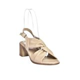 fox SHOES P555450103 Vizon Hakiki Deri Kalın Topuklu Kadın Ayakkabı, Vizon-Hakiki Deri, 39