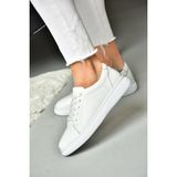 Fox Shoes P5554609 03 Beyaz Hakiki Deri Spor Ayakkabı Sneakers