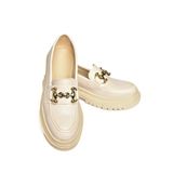 Fox Shoes P6520343009 Bej Kalın Tabanlı Kadın Günlük Ayakkabı