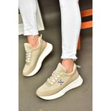 Fox Shoes P848531504 Bej Kumaş Kadın Spor Ayakkabı