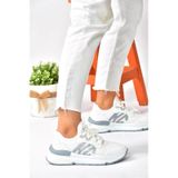 Fox Shoes P973516904 Beyaz Kumaş Kalın Tabanlı Spor Ayakkabı Sneakers