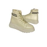 fox SHOES R250660009 Bej Kalın Tabanlı Kadın Bot, Bej-Suni Deri, 38