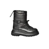 fox SHOES R312102404 Siyah Paraşüt Kumaş Kadın Bot, Siyah-Kumaş, 36