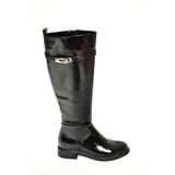 fox SHOES R312225308 Siyah Rugan Klasik Kadın Çizme, Siyah-Rugan, 36