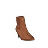 fox SHOES R404710002 Kahverengi Süet Alçak Topuklu Kadın Bot, Kahverengi-Süet, 36