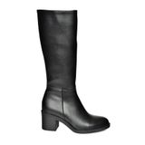 Fox Shoes R404800509 Siyah Suni Deri Alçak Topuklu Kadın Çizme